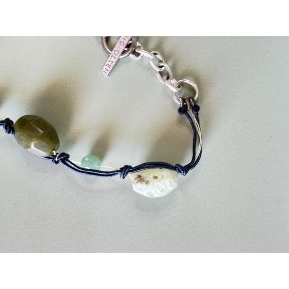 Sigrid Olsen Green Prehnite Jasper Gemstone Chunky Necklace Designer Signed NWT - Picture 8 of 10